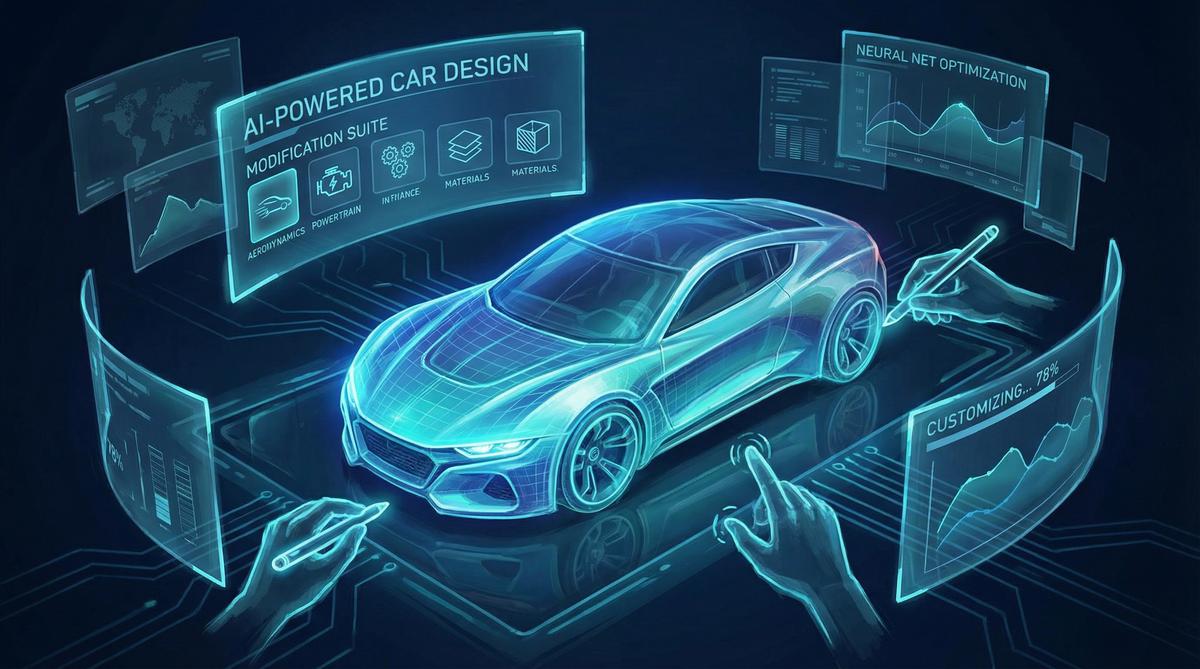 蘑菇视频AI汽车改装视频设计